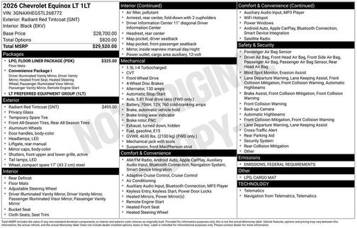 2026 Chevrolet Equinox LT