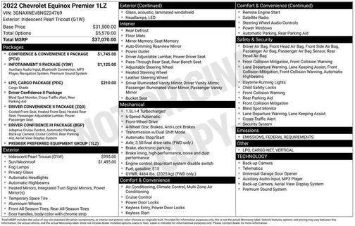 2022 Chevrolet Equinox Premier