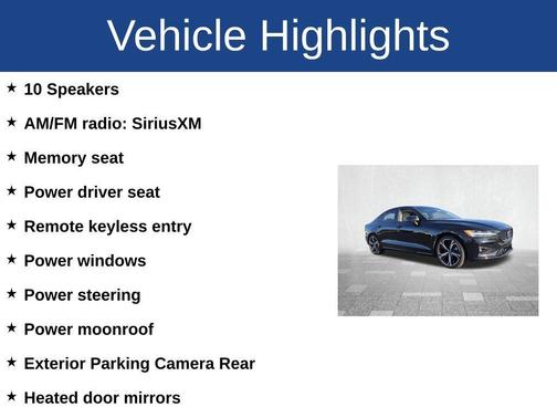 Onyx Black Metallic 2024 Volvo S60 B5 Plus Dark Theme