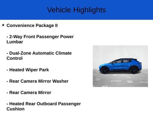 Rip Tide Blue 2026 Chevrolet Equinox EV RS