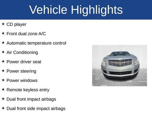 Radiant Silver 2010 Cadillac SRX Luxury Collection