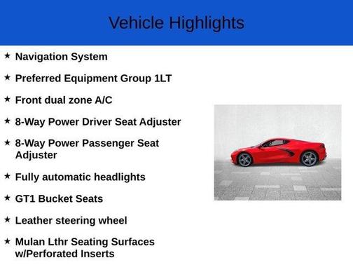 2026 Chevrolet Corvette Stingray w/1LT