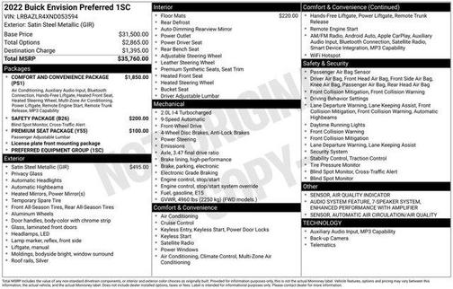 2022 Buick Envision Preferred
