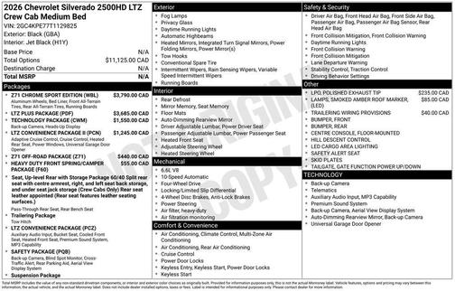 2026 Chevrolet Silverado 2500 LTZ