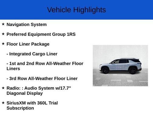 2026 Chevrolet Traverse RS