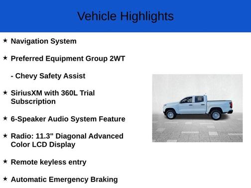 2026 Chevrolet Colorado WT
