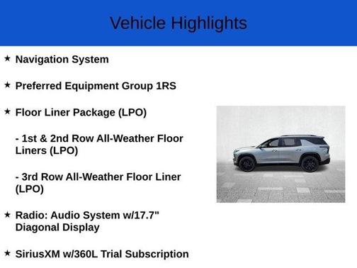 2025 Chevrolet Traverse RS