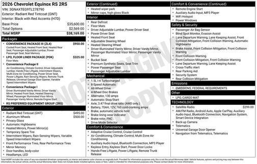 2026 Chevrolet Equinox RS