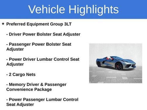 2022 Chevrolet Corvette Stingray w/3LT