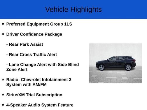 Mosaic Black Metallic 2026 Chevrolet Trax LS