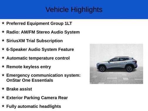 Sterling Gray Metallic 2026 Chevrolet Trax LT