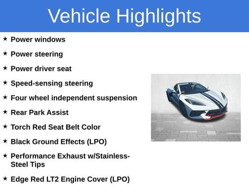 2022 Chevrolet Corvette Stingray w/1LT