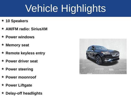 Onyx Black Metallic 2025 Volvo XC90 B5 Plus