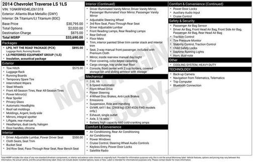 2014 Chevrolet Traverse LS