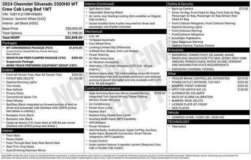 2024 Chevrolet Silverado 2500 WT
