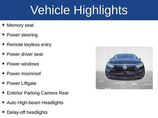 Black 2021 Honda Odyssey Touring