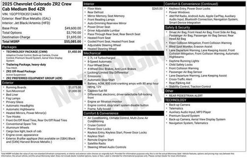 2025 Chevrolet Colorado ZR2