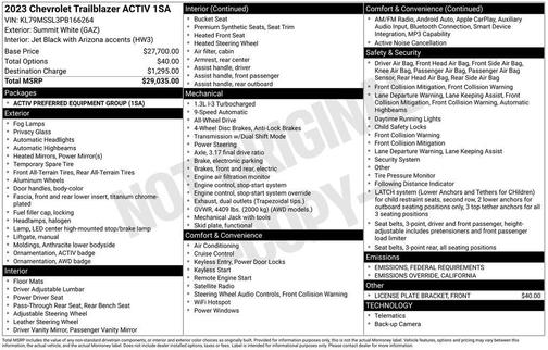 2023 Chevrolet Trailblazer ACTIV