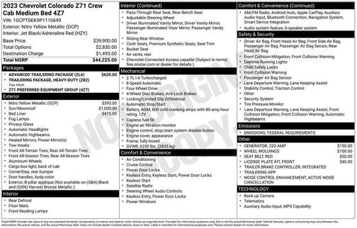 2023 Chevrolet Colorado Z71