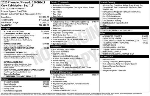 2025 Chevrolet Silverado 2500 LT