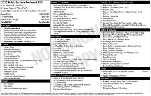 2025 Buick Enclave Preferred