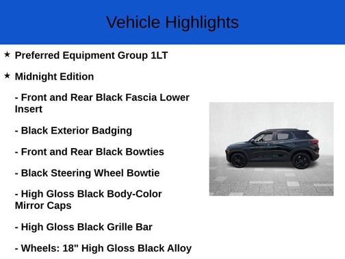 Mosaic Black Metallic 2026 Chevrolet Trailblazer LT