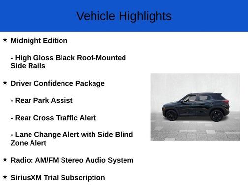 Mosaic Black Metallic 2026 Chevrolet Trailblazer LT