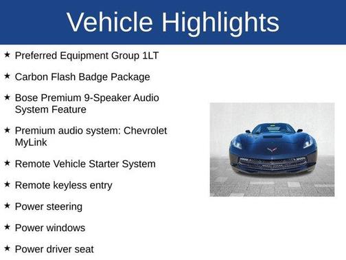 2016 Chevrolet Corvette Stingray Z51