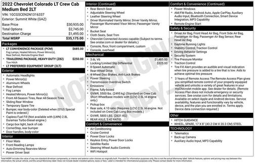 2022 Chevrolet Colorado LT