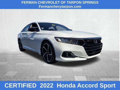 White 2022 Honda Accord Sport 1.5T