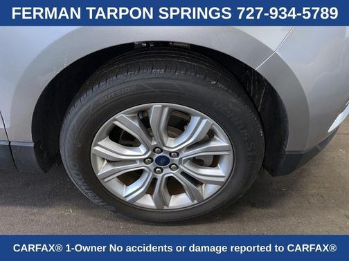 Silver Metallic 2021 Ford Edge Titanium