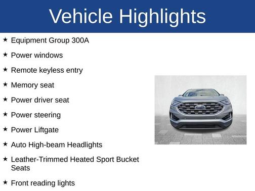 Silver Metallic 2021 Ford Edge Titanium