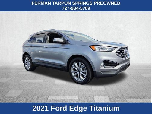 Silver Metallic 2021 Ford Edge Titanium