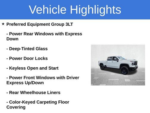 Summit White 2025 Chevrolet Silverado 2500 ZR2