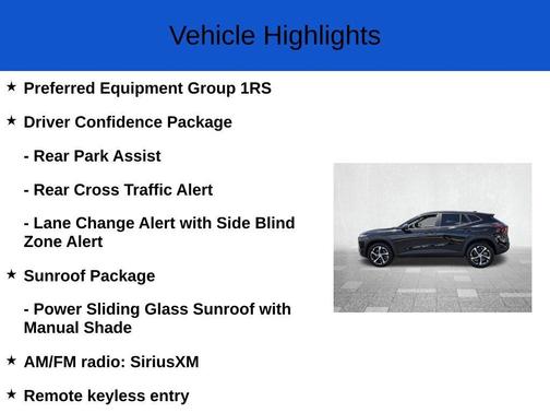 Mosaic Black Metallic 2026 Chevrolet Trax 1RS