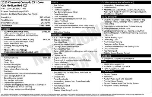 2025 Chevrolet Colorado Z71