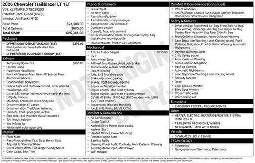 2026 Chevrolet Trailblazer LT