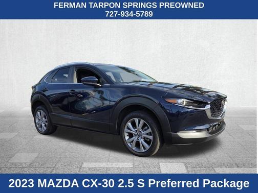 Deep Crystal Blue Mica 2023 Mazda CX-30 2.5 S Preferred Package