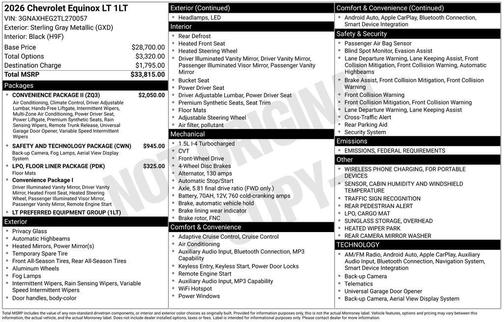 2026 Chevrolet Equinox LT