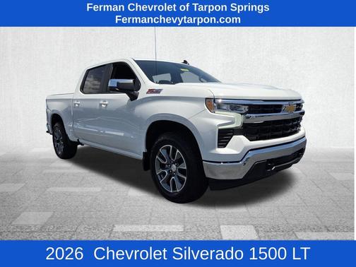 Summit White 2026 Chevrolet Silverado 1500 LT