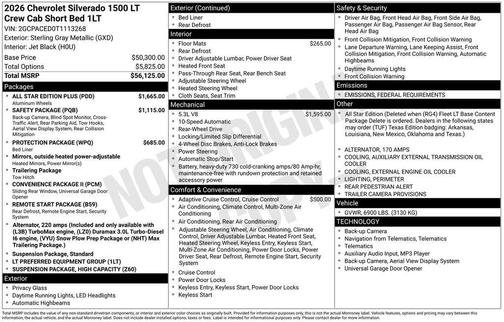 2026 Chevrolet Silverado 1500 LT