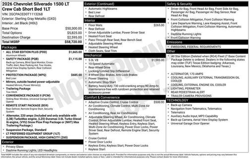 2026 Chevrolet Silverado 1500 LT