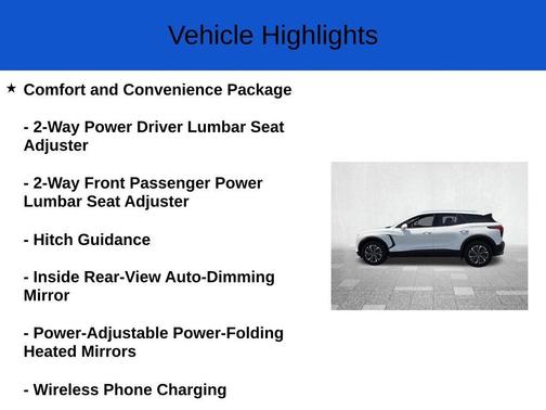 Summit White 2026 Chevrolet Blazer EV LT