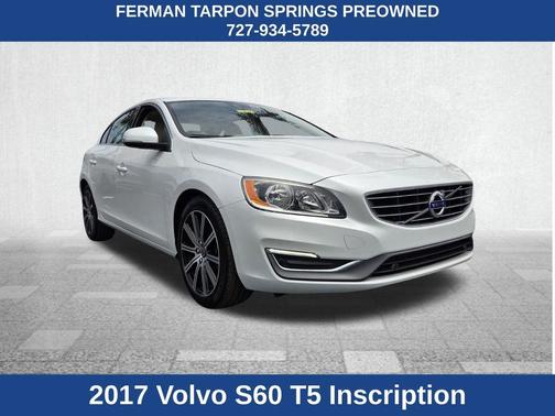 Crystal White Pearl 2017 Volvo S60 Inscription T5