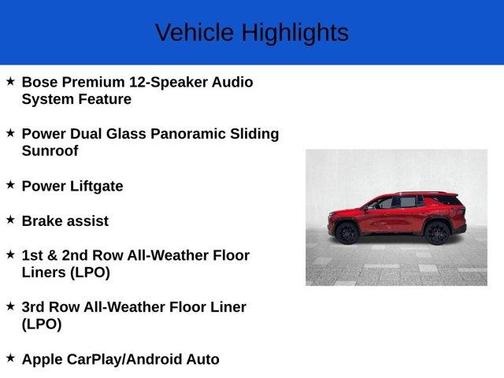 2025 Chevrolet Traverse RS