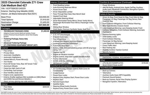 2025 Chevrolet Colorado Z71