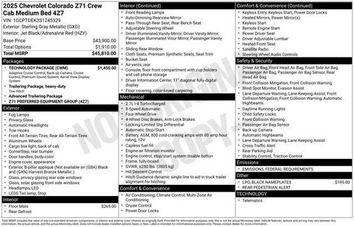 2025 Chevrolet Colorado Z71