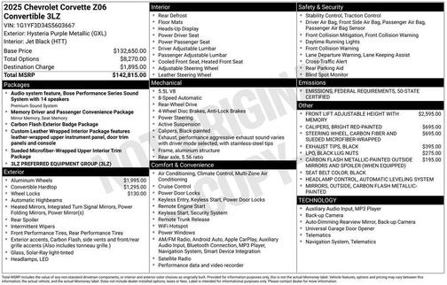 2025 Chevrolet Corvette Z06