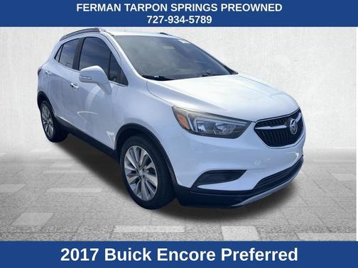 Summit White 2017 Buick Encore Preferred