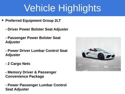 2022 Chevrolet Corvette Stingray w/2LT